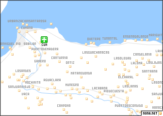 map of Quebrada El Sordo